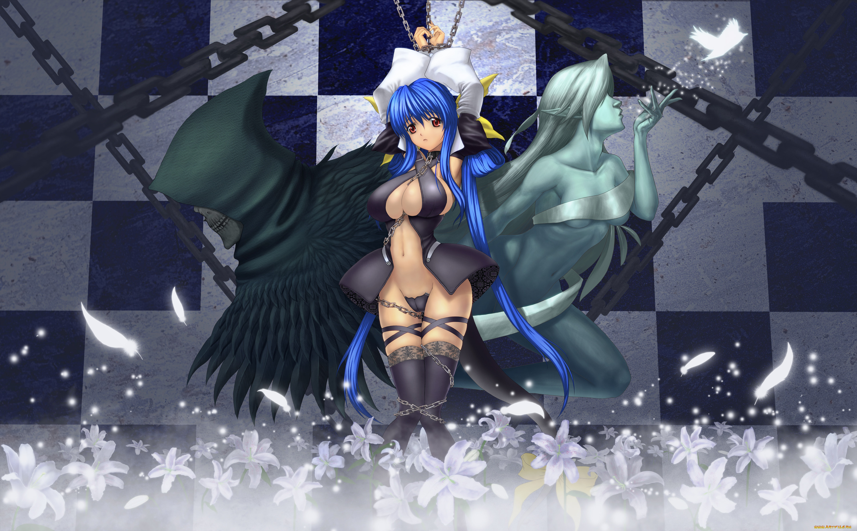 , guilty gear, guilty, gear, dizzy, necro, undine, , , , , 